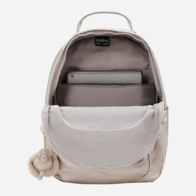 Plecak damski 14.2L Kipling Seoul S KPKI378948I1001 Złocisty (800070272456) - obraz 4