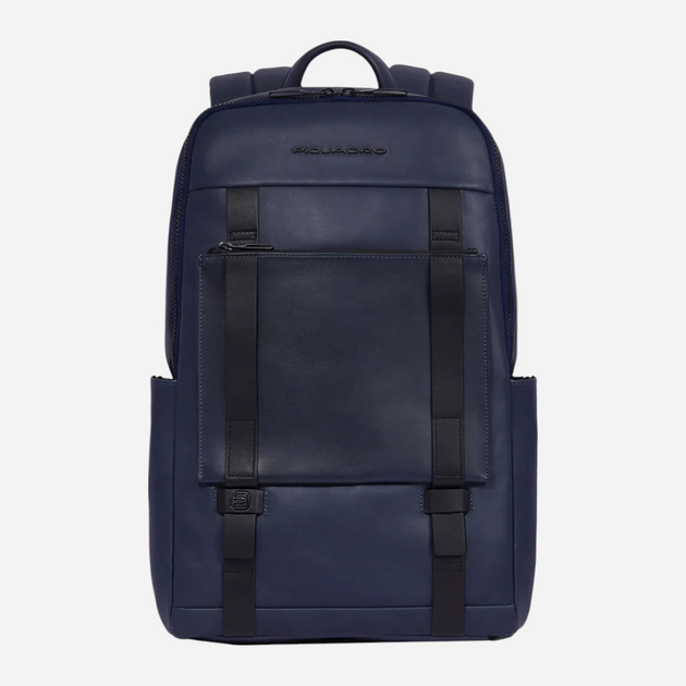 Plecak męski skórzany 21L Piquadro CA6363S130/BLU Ciemnogranatowy (800070320687) - obraz 1