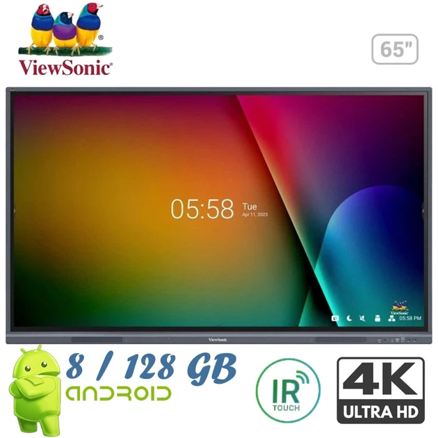 Интерактивная панель VIEWSONIC IFP6533-G дисплей 65" / Android 13 / 8/128Gb 40W - Фото 1 Интерактивная панель VIEWSONIC IFP6533-G дисплей 65" / Android 13 / 8/128Gb 40W - изображение 1