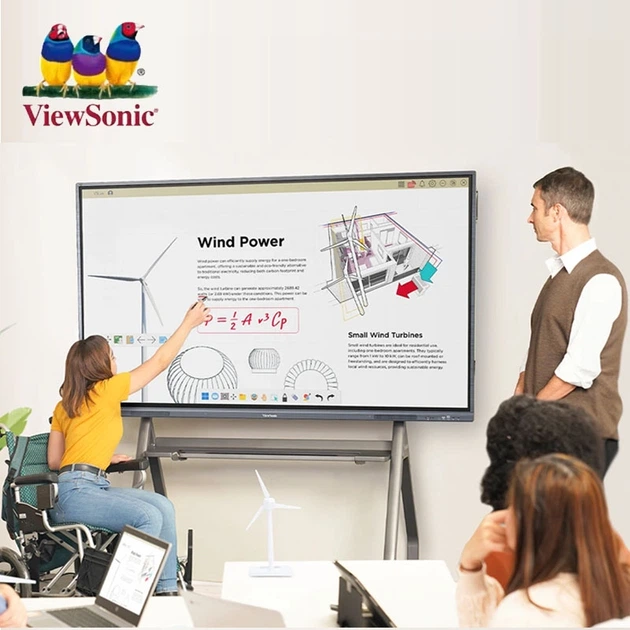 Интерактивная панель VIEWSONIC IFP6533-G дисплей 65" / Android 13 / 8/128Gb 40W - Фото 2 Интерактивная панель VIEWSONIC IFP6533-G дисплей 65" / Android 13 / 8/128Gb 40W - изображение 2