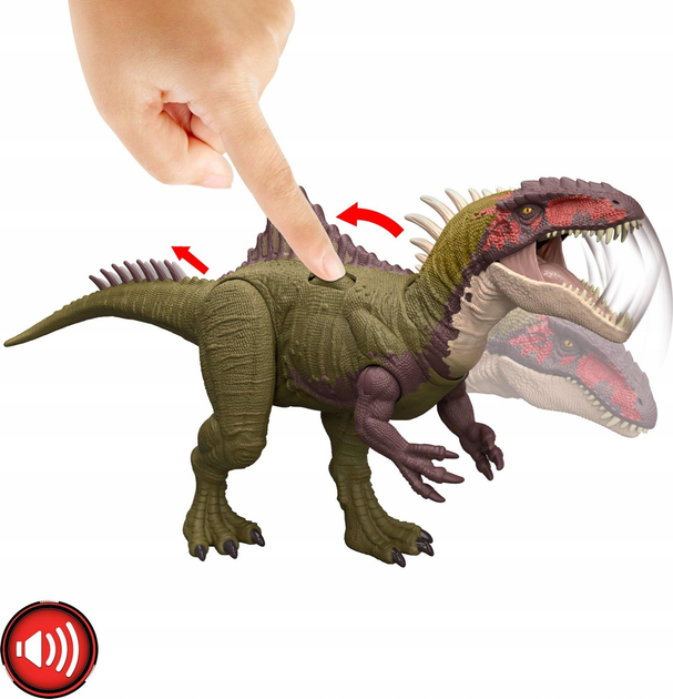 Фігурка Jurassic World Хоробрий рев Беклеспінакса HXF52 43 см (0194735228386) - зображення 6