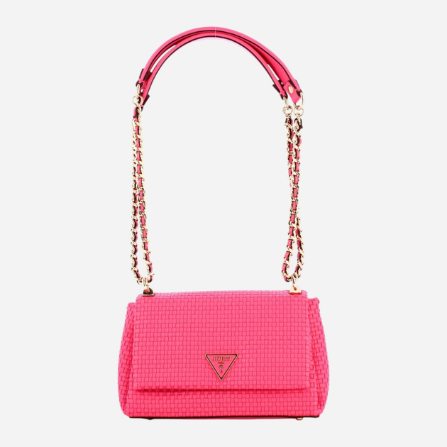Сумка крос-боді через плече жіноча середня Guess Etel HWWW9219210-WAT Рожева (800070316775) - зображення 3