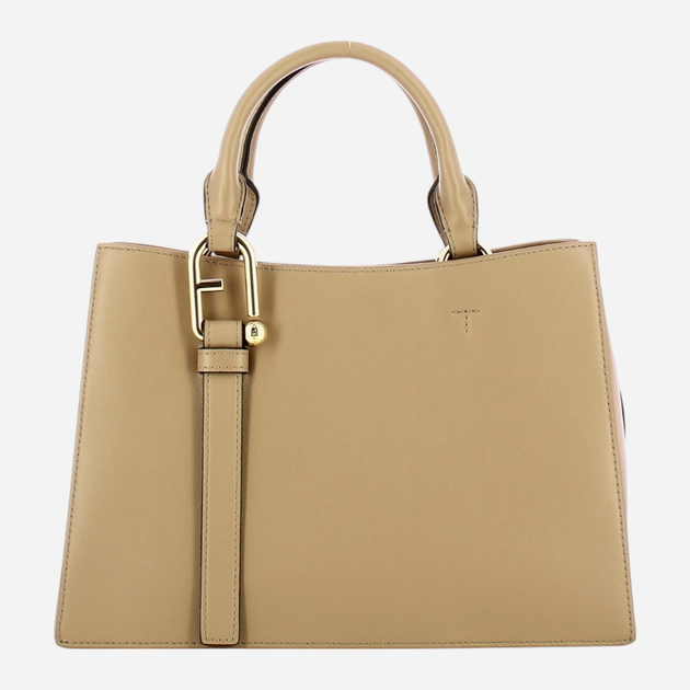 Сумка шопер жіноча з натуральної шкіри Furla Nuvola M WB01336BX20451257S1007 Бежева (800070325831) - зображення 1