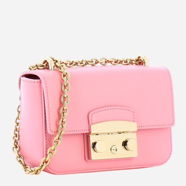 Torebka crossbody damska skórzana Furla Metropolis Mini WB00828AX07332005S10 Różowa (800070302218) - obraz 3