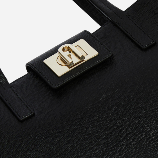 Сумка шопер жіноча з натуральної шкіри Furla 1927 L WB01099HSF000O60001007 Чорна (800070314751) - зображення 4