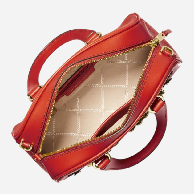 Torebka crossbody damska skórzana Michael Kors 30F3G6WS1L-808 Pomarańczowa (800070307987) - obraz 3