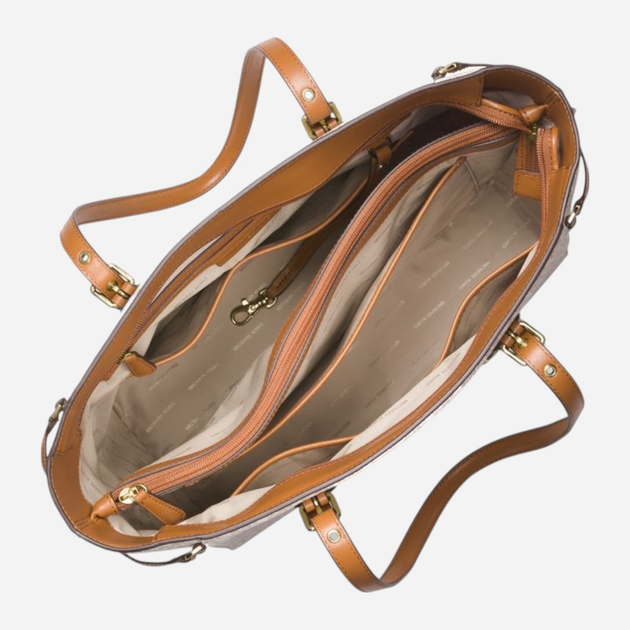 Torba shopper damska duża Michael Kors Voyager 30F8GV6T2B-150 Biała (800070064554) - obraz 3