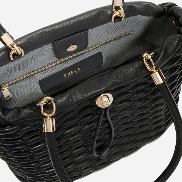 Сумка жіноча з натуральної шкіри середня Furla Mionido M WB01466BX3221O60001007 Чорна (800070331299) - зображення 5