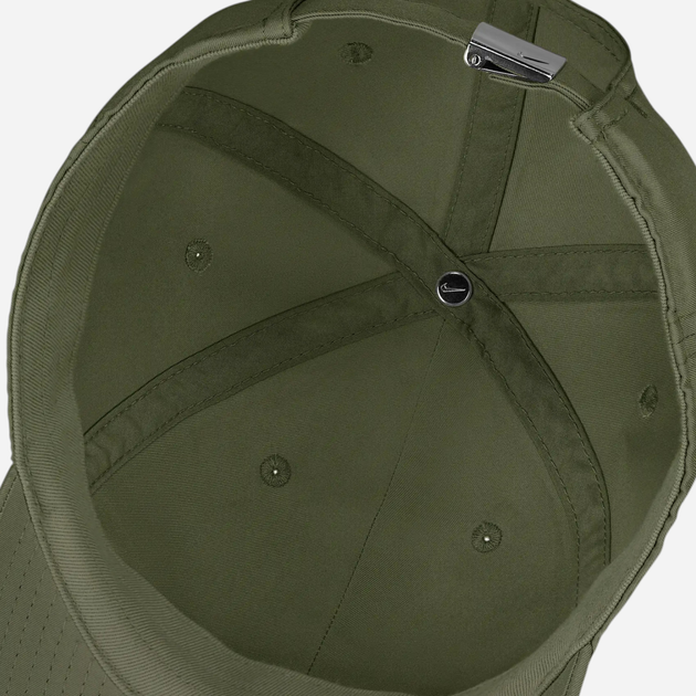 Кепка Nike U NK DF Club Cap U CB MTSWSH L FB5372-222 L-XL Хакі (197860086128) - зображення 6