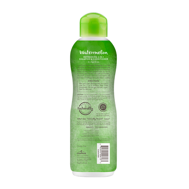 Шампунь-кондиционер для собак TropiClean Refreshing 2 in 1 355 мл - арбуз - Фото 2 Шампунь-кондиционер для собак TropiClean Refreshing 2 in 1 355 мл - арбуз - изображение 2