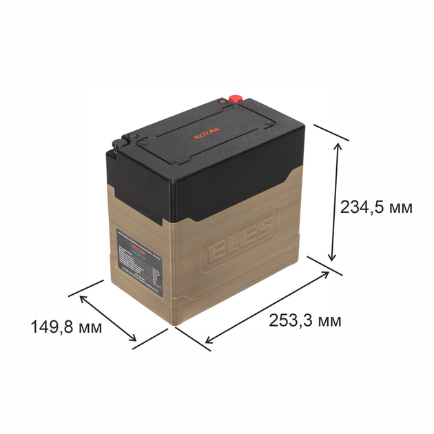 Акумуляторна батарея ELES KOZAK TB 4S1P 12,8V; 105 Ah; 1,34kWt; BMS100 BL+KH - изображение 8