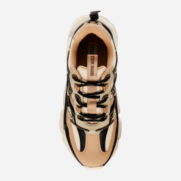 Sneakersy damskie Steve Madden Spectator SM11002961-338 41 26.2 cm Beżowy/Czarny - obraz 6