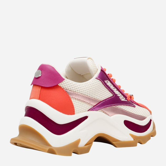 Жіночі снікери Steve Madden Zoomz SM11002327-PC4 40 25.4 см Бежевий/Фіолетовий (8720857668629) - зображення 3