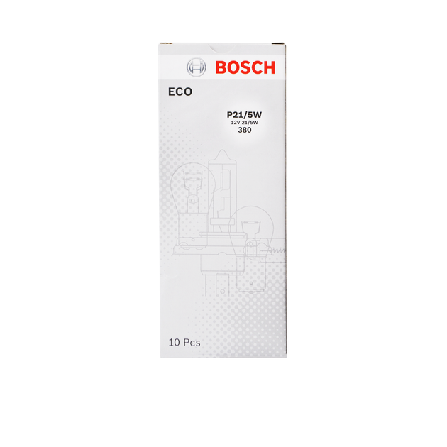 Лампа розжарювання Bosch Eco P21/5W 12V 21/5W BAY15d 380 картон 10шт. 1987302814 - зображення 2