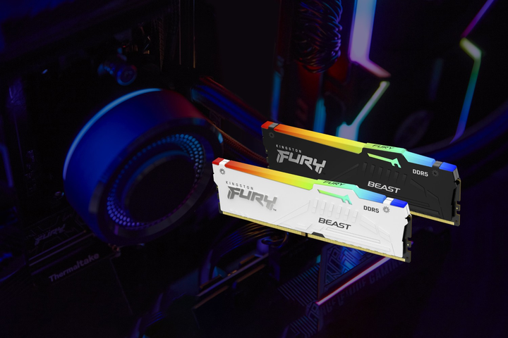 Оперативна пам'ять Kingston Fury DDR5-6000 16384MB PC5-48000 Beast RGB White (KF560C36BWE2A-16) - зображення 4