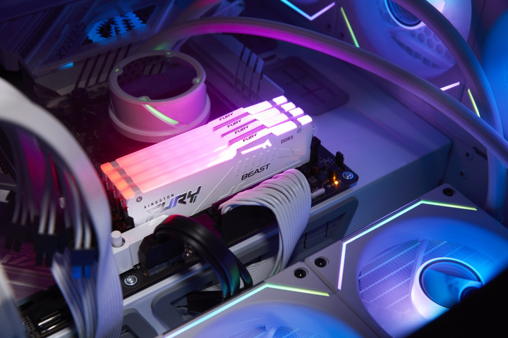 Оперативна пам'ять Kingston Fury DDR5-6000 16384MB PC5-48000 Beast RGB White (KF560C36BWE2A-16) - зображення 6