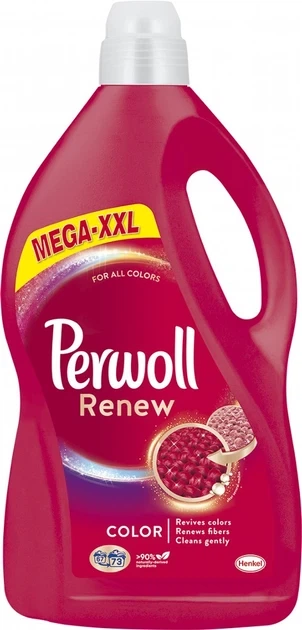 Засіб для делікатного прання Perwoll Renew для кольорових речей 4.015 л - Фото 1 Засіб для делікатного прання Perwoll Renew для кольорових речей 4.015 л - зображення 1