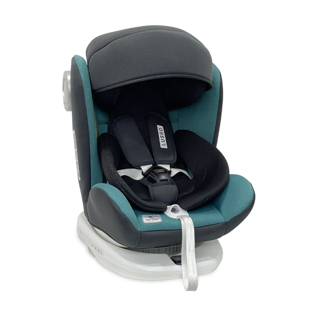 Автокресло-ребордер для детей Lusso SPS Isofix поворот на 360° 0-36 kg Brittany Blue Lorelli Бирюзовый - изображение 3