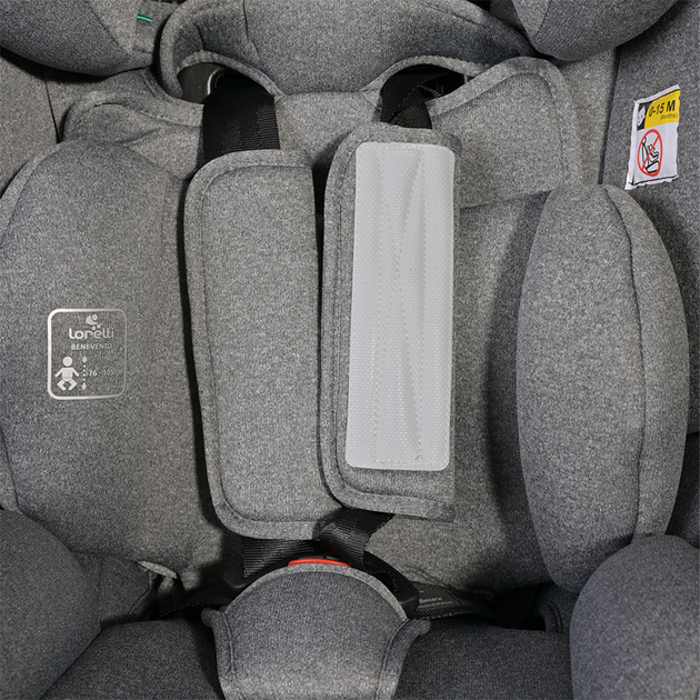 Автокресло качественное для ребенка Benevento Isofix от 15 месяцев до 12 лет (9-36 кг) Black Lorelli Черный - Фото 4 Автокресло качественное для ребенка Benevento Isofix от 15 месяцев до 12 лет (9-36 кг) Black Lorelli Черный - изображение 4