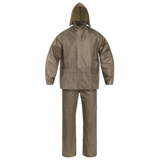Костюм тактичний Mil-Tec непромокний Rainproof Set jacket pants S Olive (10625001-902-S) - зображення 1