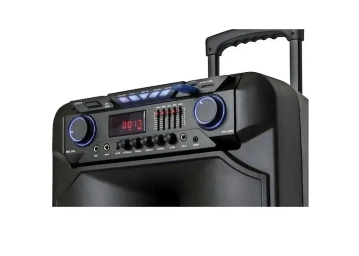 Акустическая колонка-чемодан на колесах ZXX-1011 800Вт с микрофонами караоке - изображение 4