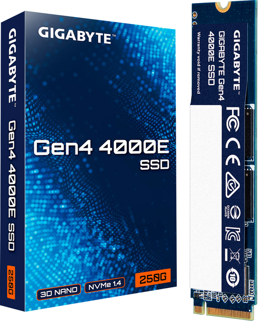 SSD диск Gigabyte Gen4 4000E 250GB M.2 2280 NVMe PCIe 4.0 x4 3D NAND Flash (G440E250G) - зображення 5