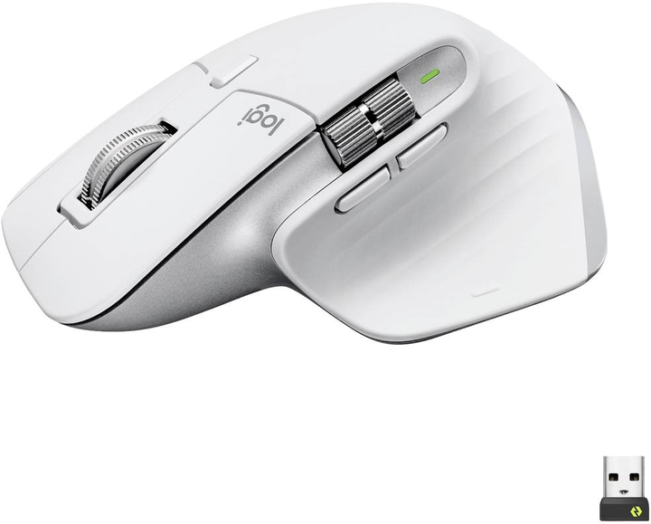 Мышь Logitech MX Master 3S Performance Wireless Mouse Bluetooth Pale Grey (910-006560) - изображение 3