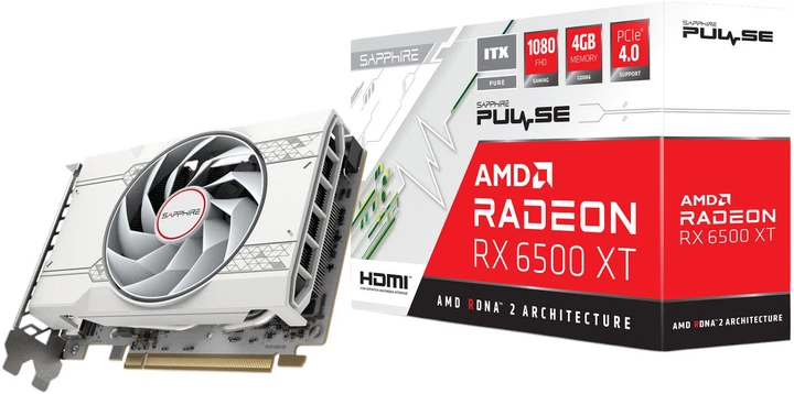 Відеокарта Sapphire PCI-Ex Radeon RX 6500 XT Pulse ITX Pure 4GB GDDR6 (64bit) (2685/18000) (1 х HDMI, 1 x DisplayPort) (11314-04-20G) - зображення 6