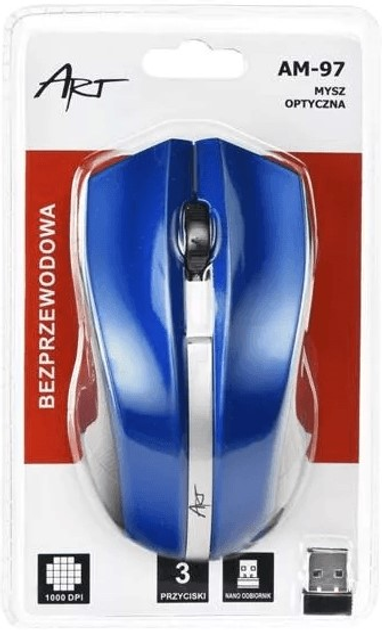 Mysz Art AM-972E USB Blue (MYART-AM-97E) - obraz 3