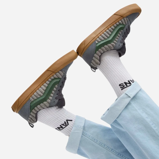 Чоловічі кеди низькі Vans Knu Skool VN0009QCDGR 43 Сірі (196575273458) - зображення 2