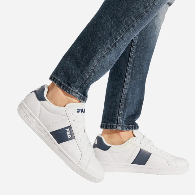 Sneakersy męskie do kostki Fila Crosscourt Line FFM0298-13037 46 (12US) 30 cm Biały/Granatowy (8720905006953) - obraz 2