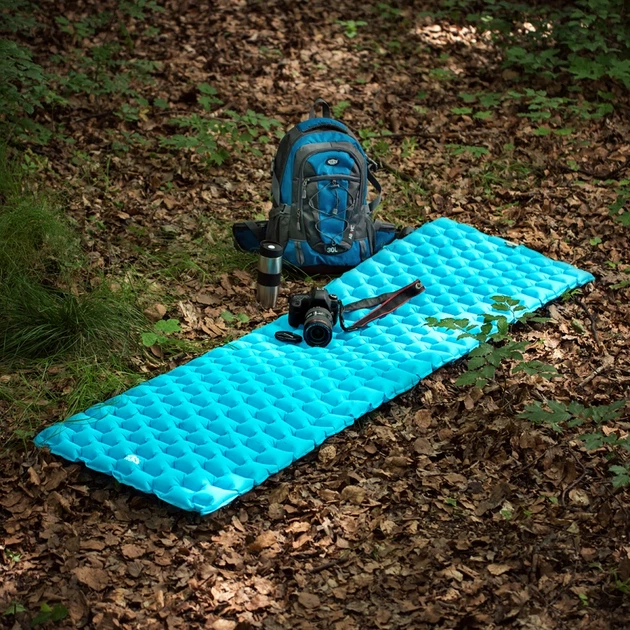 Килимок туристичний NILS CAMP NC4007, 240 х 60 х 5 см - блакитний - изображение 4