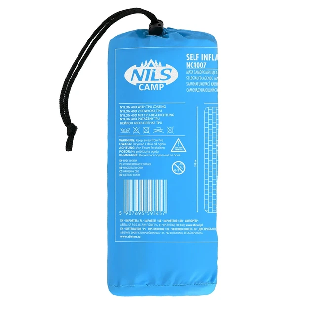 Килимок туристичний NILS CAMP NC4007, 240 х 60 х 5 см - блакитний - изображение 7