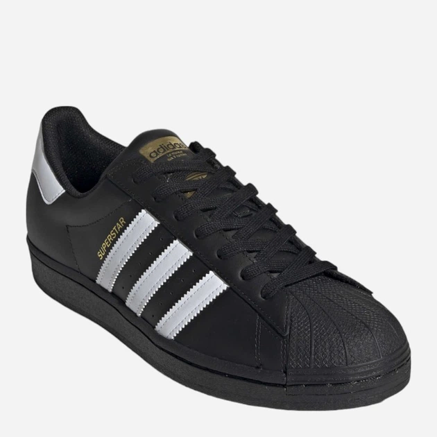 Sneakersy męskie skórzane do kostki adidas Originals Superstar EG4959 45.5 (UK 10.5) Czarne (4062051419145) - obraz 2