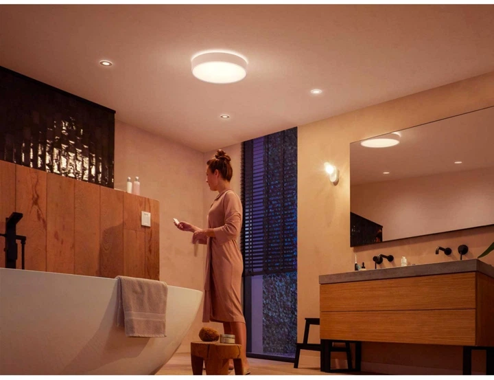Inteligentna lampka sufitowa Philips Hue White Ambiance Devere 33.5 W (8718696176542) - obraz 8