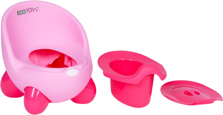 Nocnik dziecięcy EcoToys na nóżkach Różowy (5905817004485) - obraz 7