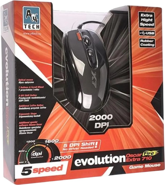 Миша A4Tech XGame Opto Oscar X710 USB Black (A4TMYS27923) - зображення 3