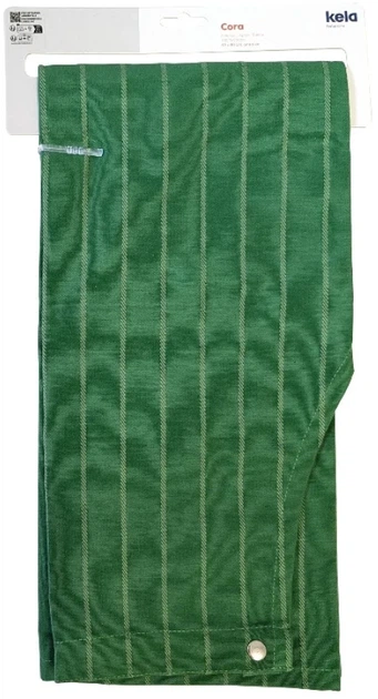 Фартух кухонний Kela Cora 80x67 см Зелений у смужку (12815k) - зображення 2