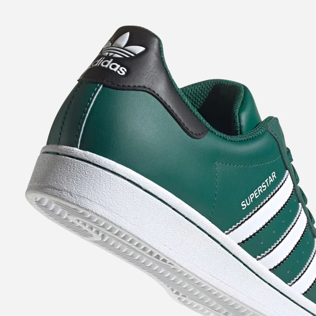 Чоловічі кеди низькі adidas Originals Superstar IF3633 44 (9.5UK) Зелені (4066764430220) - зображення 8