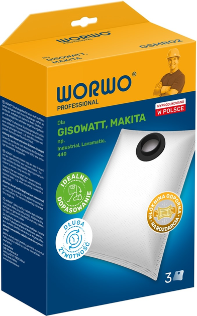 Набір мішків Worwo Gisowatt PION GSMB02 PRO /KPL3 (GSMB02) - зображення 1