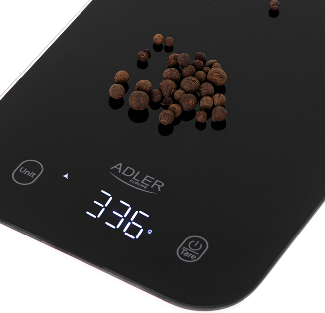 Waga kuchenna Adler AD 3181 Czarna (5905575904324) - obraz 4