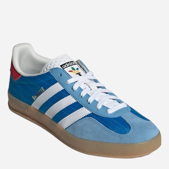 Sneakersy damskie do kostki adidas Gazelle Indoor IF9643 39.5 (6UK) 24.5 cm Niebieskie (4067888509571) - obraz 2