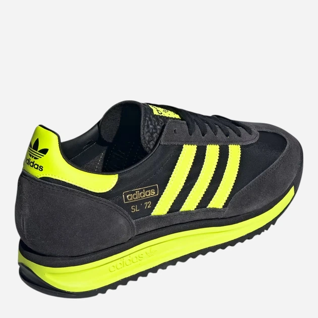 Sneakersy męskie adidas SL72 RS IG4647 42 (8UK) 26.5 cm Czarny/Żółty (4067888546927) - obraz 4