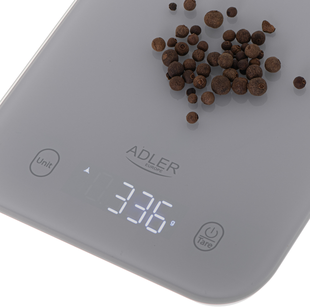Waga kuchenna Adler AD 3181 Szara (5905575904348) - obraz 4