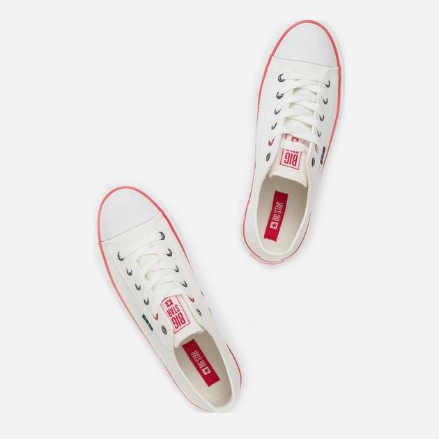 Чоловічі кеди низькі Big Star JJ174600-101 43 Білі (5900714487119) - зображення 4