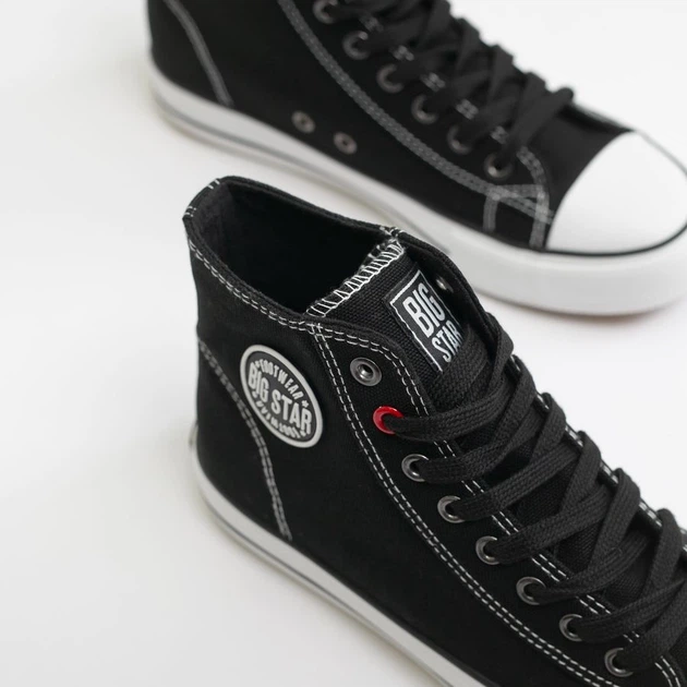 Чоловічі кеди високі Big Star JJ174603-906 42 Чорні (5900714487508) - зображення 6