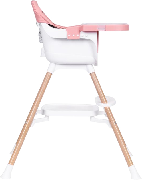 Krzesełko do karmienia EcoToys 2w1 Różowy (5905817004591) - obraz 6