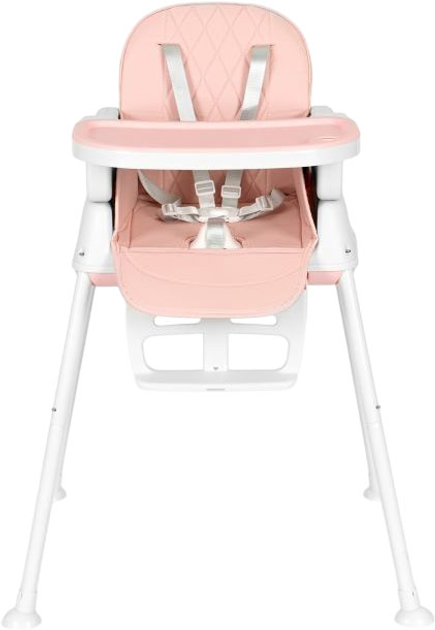 Стільчик для годування EcoToys 3в1 біло-рожевий (5903769979950) - зображення 3