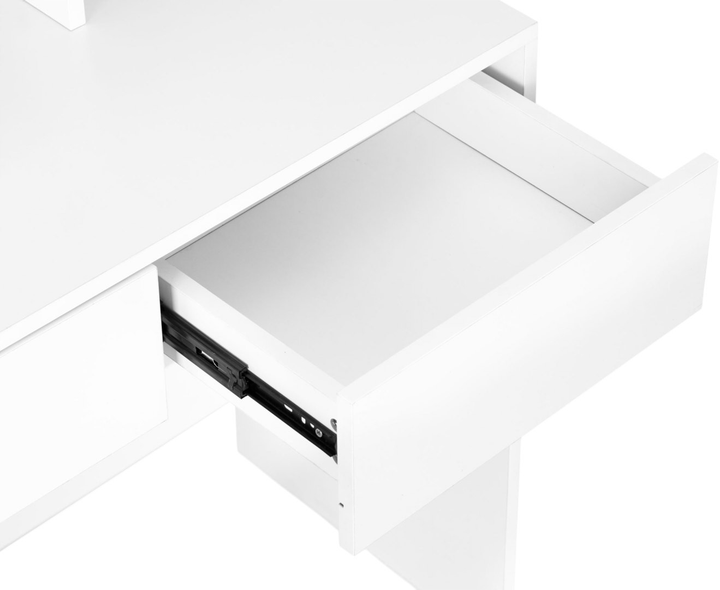 Туалетний столик ModernHome by Multistore з дзеркалом білий (PWJJDT0070) - зображення 4