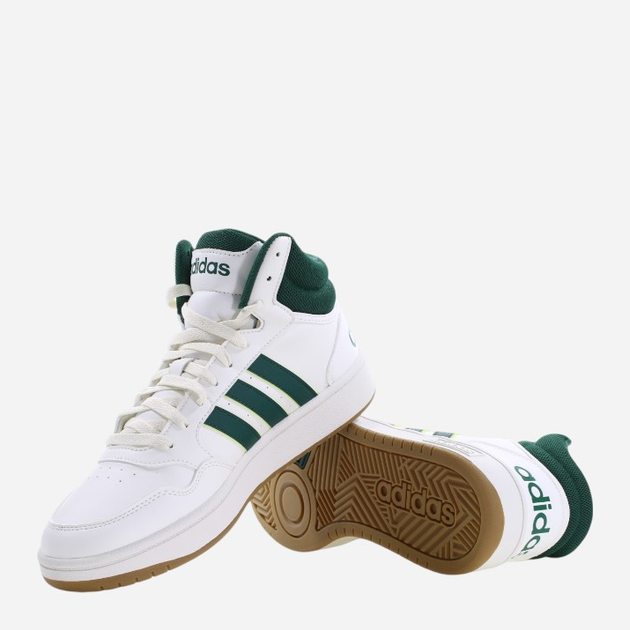 Чоловічі черевики високі adidas Hoops 3.0 Mid IG5570 44 (UK 9.5) Білі (4066756001193) - зображення 5